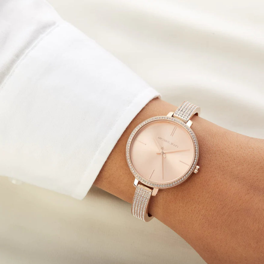 Michael Kors MK3785 Jaryn Crystal Rose Gold Dial Women's Watch Michael Kors MK3785 Jaryn Crystal Rose Gold Dial Women's Watch